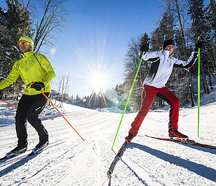 Klassische Loipe und Skating Spur in Faistenau