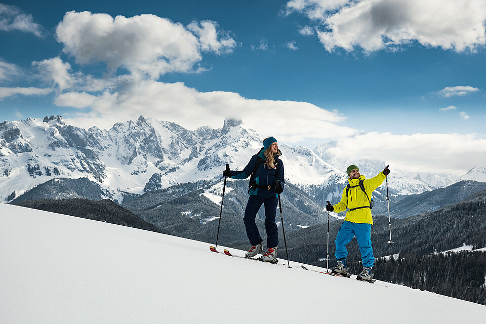 Wintergenuss beim einer Skitour im Salzburger Land