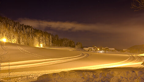 Nachtloipe mit Flutlicht in Faistenau