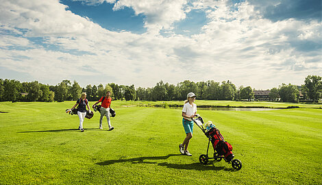 Golfspieler im Golfclub Gut Altentann